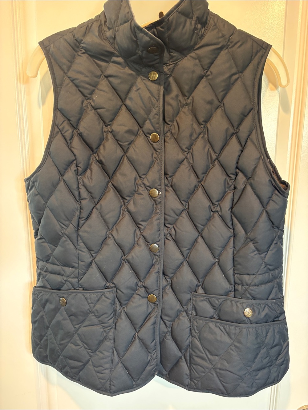 Eddie Bauer Quilted Diamond-Pattern Vest